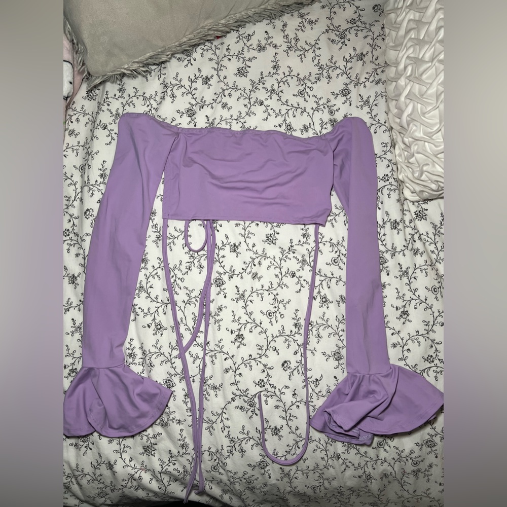 Purple Crop top